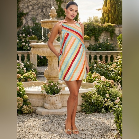Mestiza New York Payton Cabana Stripe Minidress Medium NWT - Picture 2 of 10
